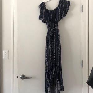 Paper hearts off the shoulder dress